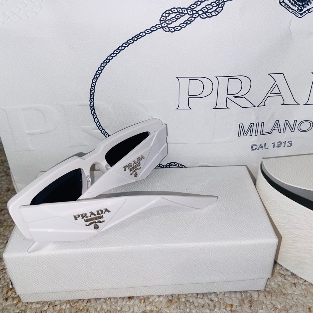 Prada White Sunglasses